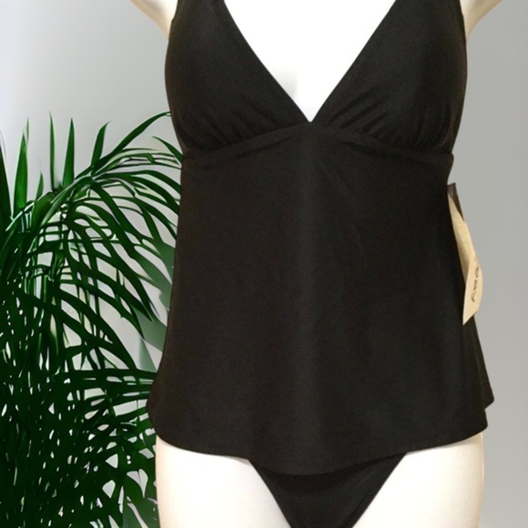 BAHIA Bay‎ Lizzie Black One Piece Halter Swimsuit Size 0 - Picture 5 of 9